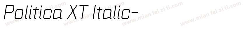 Politica XT Italic字体转换
